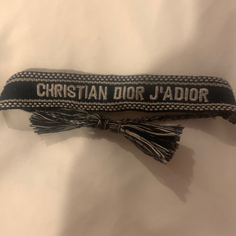 Christian dior navy friendship bracelet